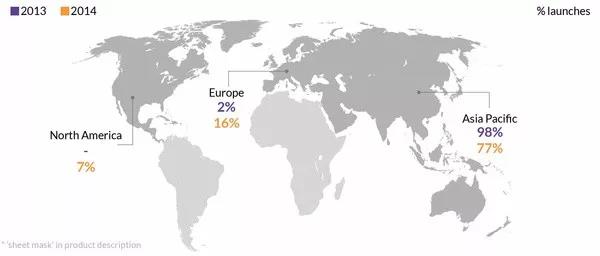 亚洲地区面膜使用率全球最高