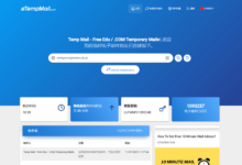 网站推荐:「eTempMail」临时 edu 教育邮箱分享-缙哥哥